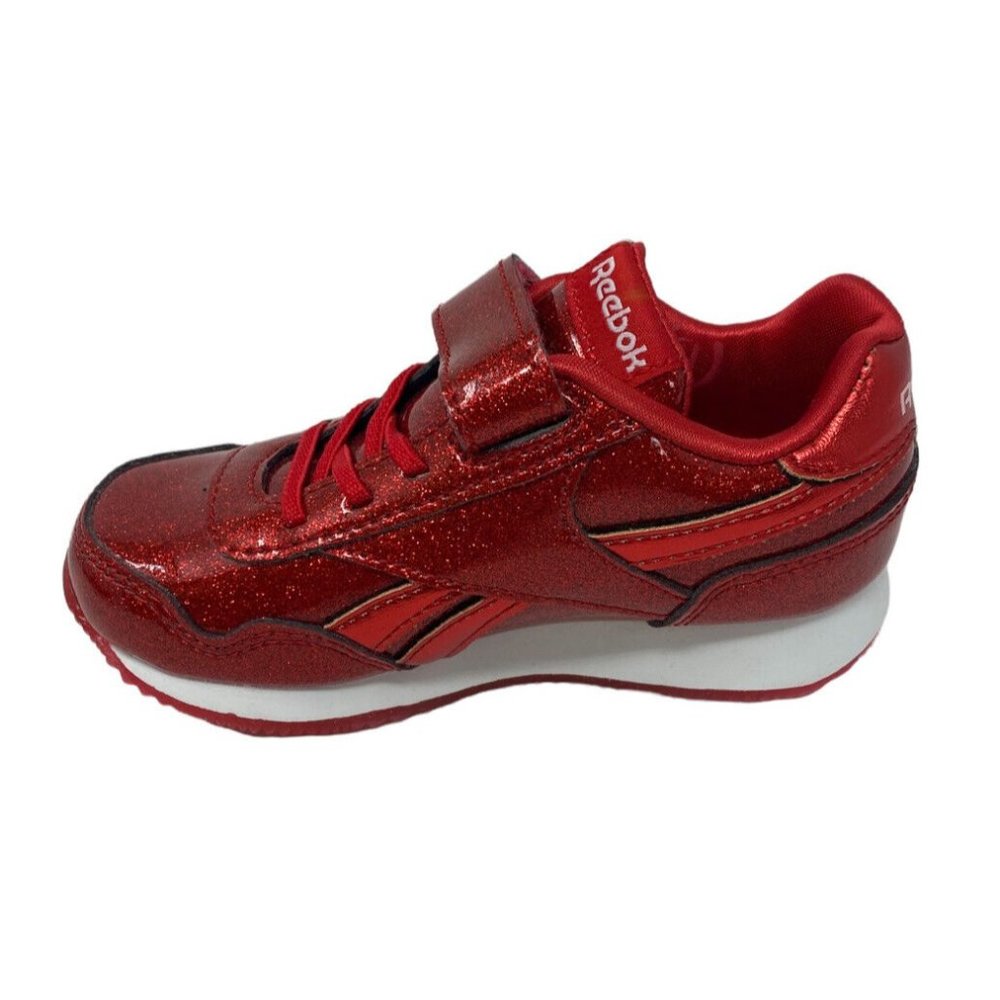 New Reebok Royal Classic Jogger 3 Toddler Red Glitter Shimmer Shoes Sz 8.5 NWOB - Picture 5 of 10